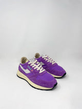 Reelwind Low Sneakers in Suede & Nylon White/Berry - The Shoe Hive
