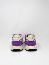 Reelwind Low Sneakers in Suede & Nylon White/Berry - The Shoe Hive