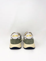 Reelwind Low Sneakers in Suede & Nylon White/Sage - The Shoe Hive