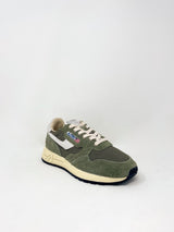 Reelwind Low Sneakers in Suede & Nylon White/Sage - The Shoe Hive