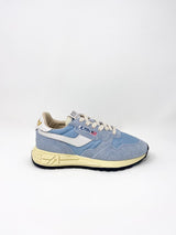 Reelwind Low Sneakers Nylon Suede White/Blue - The Shoe Hive