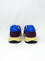 Reelwind Low Women's in Suede Mesh Taupe/Blue/Wine - The Shoe Hive