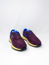 Reelwind Low Women's in Suede Mesh Taupe/Blue/Wine - The Shoe Hive