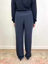 Relaxed Suiting Derrick Mens Trouser in Navy - The Shoe Hive