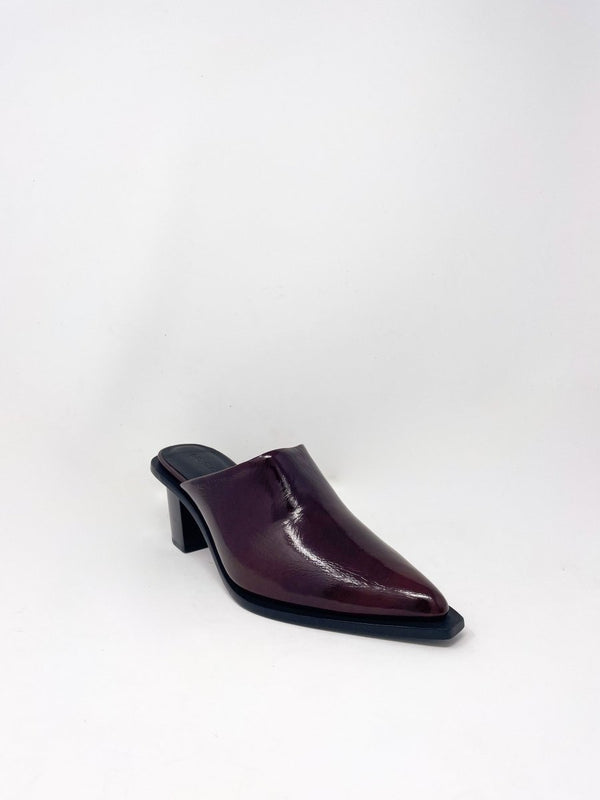 Rene Mule in Chestnut - The Shoe Hive
