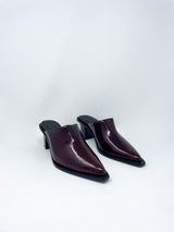 Rene Mule in Chestnut - The Shoe Hive
