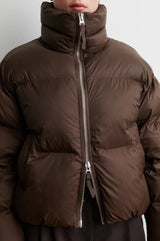 Riya Puffer Jacket in Demitasse - The Shoe Hive