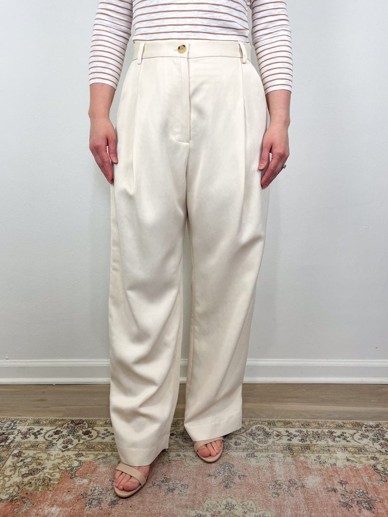 Robbia Pant in Ivory - The Shoe Hive