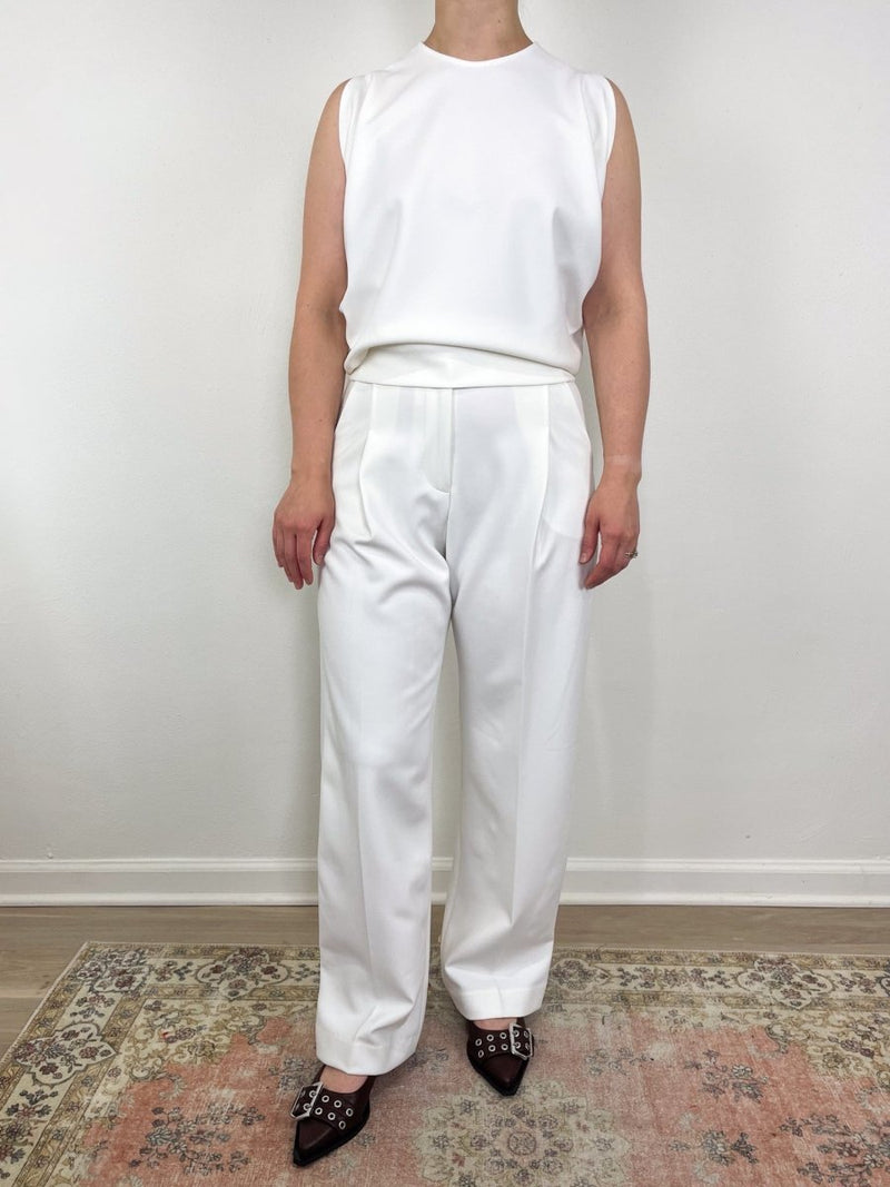 Robbia Pant in White - The Shoe Hive