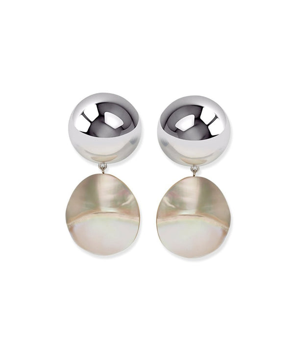 Rodan Pearl Earrings (Clip On ) in Silver - The Shoe Hive