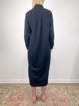 Rory Maxi Shirtdress in Blackout - The Shoe Hive
