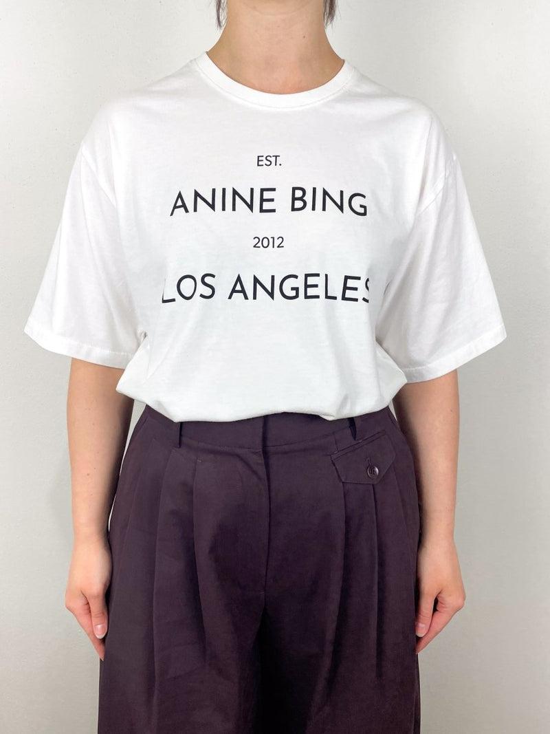 Rudy Tee Anine Bing in Ivory - The Shoe Hive