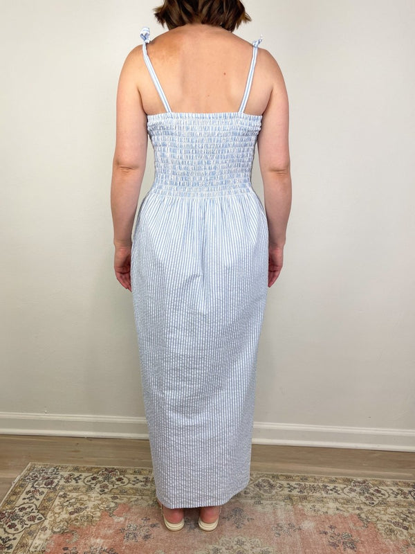 Santiago Sundress in Plein Air Stripe - The Shoe Hive