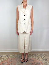 Sara Vest in Cream - The Shoe Hive