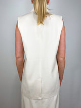 Sara Vest in Cream - The Shoe Hive