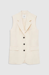 Sara Vest in Cream - The Shoe Hive