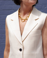 Sara Vest in Cream - The Shoe Hive