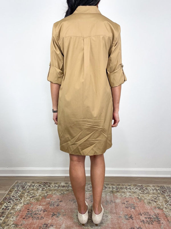 Saude Dress in Khaki - The Shoe Hive