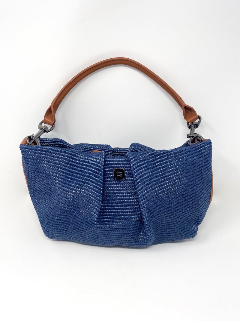 Savannah in Navy Raffia - The Shoe Hive