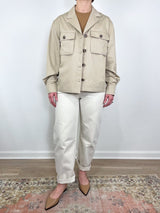 Sawyer Shirt Jacket in Oatmeal - The Shoe Hive