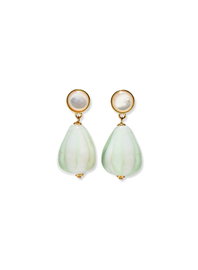 Sea Bean Earrings in Mint - The Shoe Hive