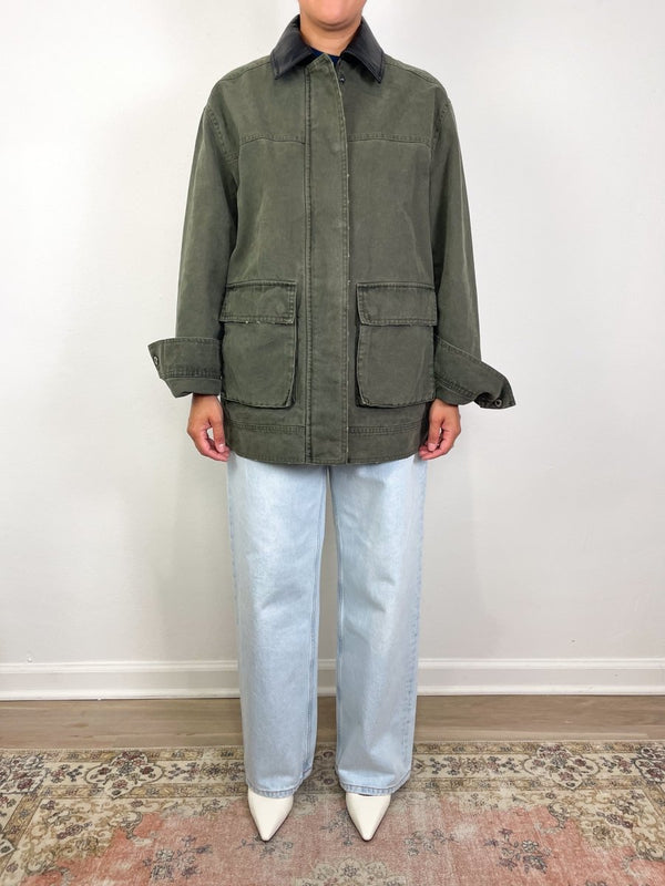Sean Jacket in Army Green - The Shoe Hive