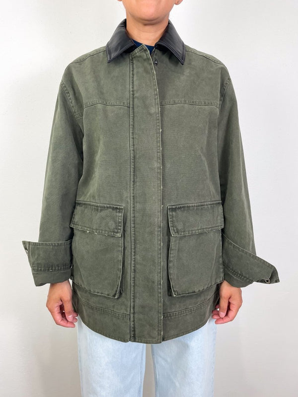 Sean Jacket in Army Green - The Shoe Hive