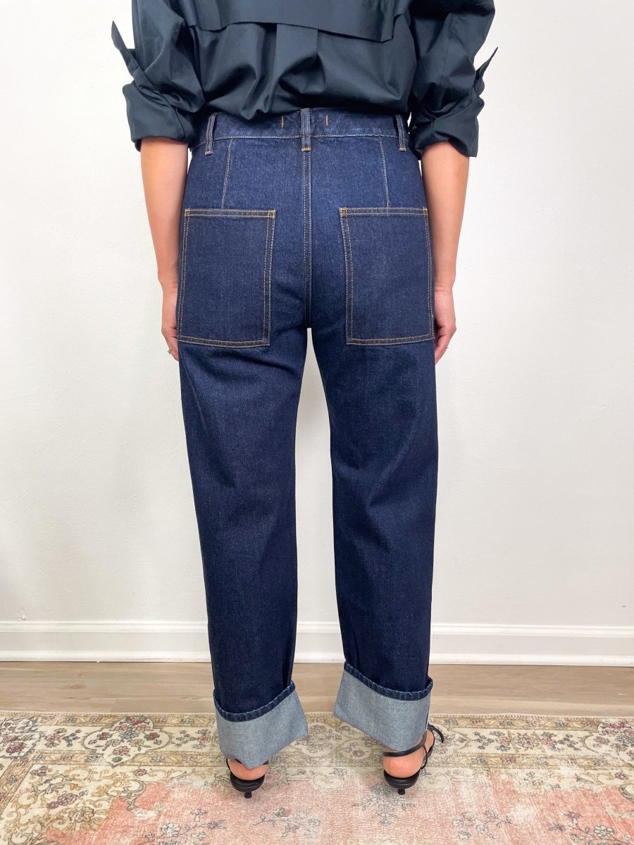 Selvage Denim 5 Pocket Alec Jean in Classic Blue exclusive at The