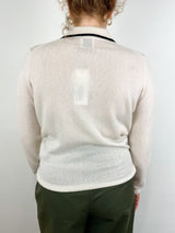 Serafino Sweater in Alabaster/Noir - The Shoe Hive