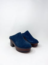 Sesely Clog in Dark Indigo - The Shoe Hive