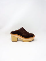 Sesley Clog in Dark Chocolate - The Shoe Hive