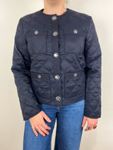 Shalia Jacket in Navy - The Shoe Hive