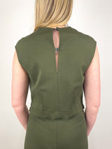 Shirt in Dark Khaki Compact Jersey - The Shoe Hive