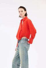 Shirt in Fire Red - The Shoe Hive