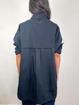 Shirting Gabe Oversized Shirt in Black - The Shoe Hive