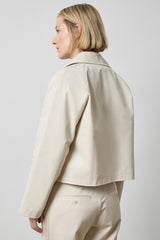 Short Blazer in Porcelain - The Shoe Hive
