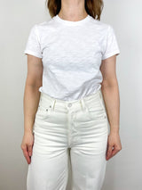 Short Sleeve Crewneck in White - The Shoe Hive