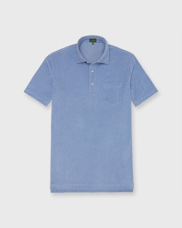Short-Sleeved Polo in Coastal Terry - The Shoe Hive