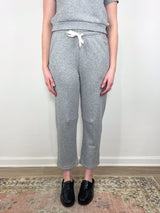 Side Panel Terry Pant in Heather Grey - The Shoe Hive