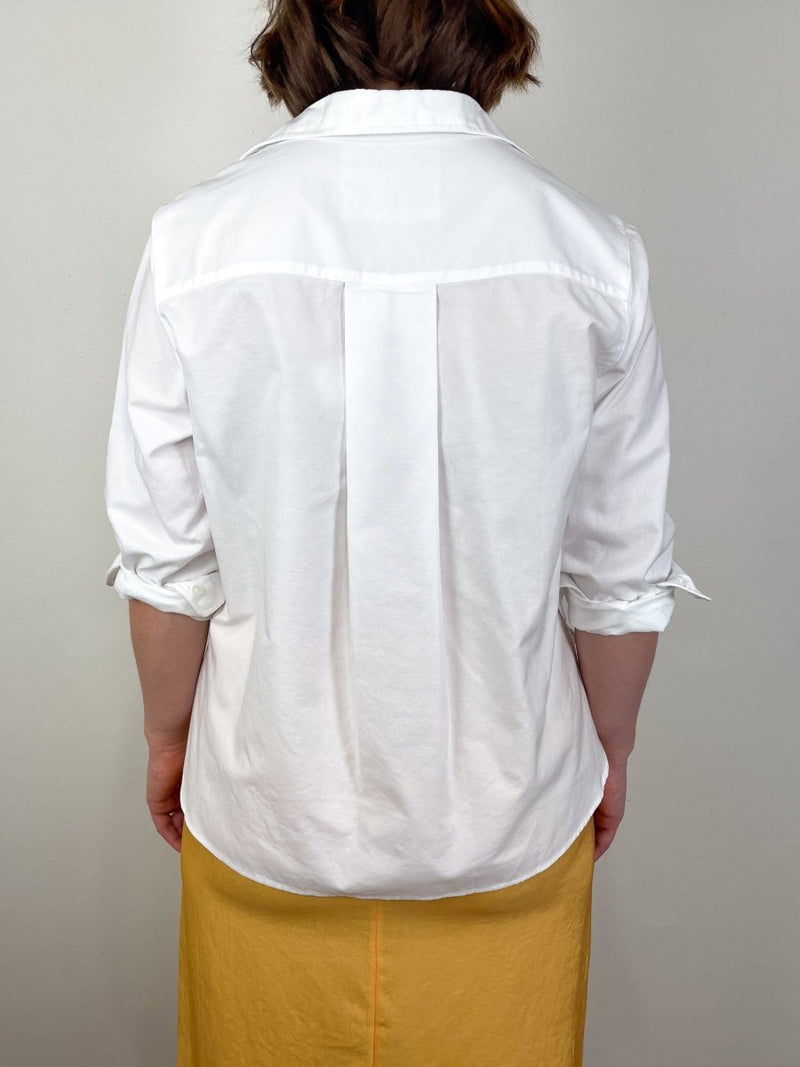 Silvio Untuckable Button Up Shirt in White - The Shoe Hive