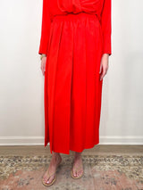 Skirt in Fire Red - The Shoe Hive