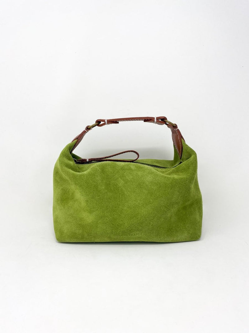Small Maurice Hobo Suede in Avocado - The Shoe Hive