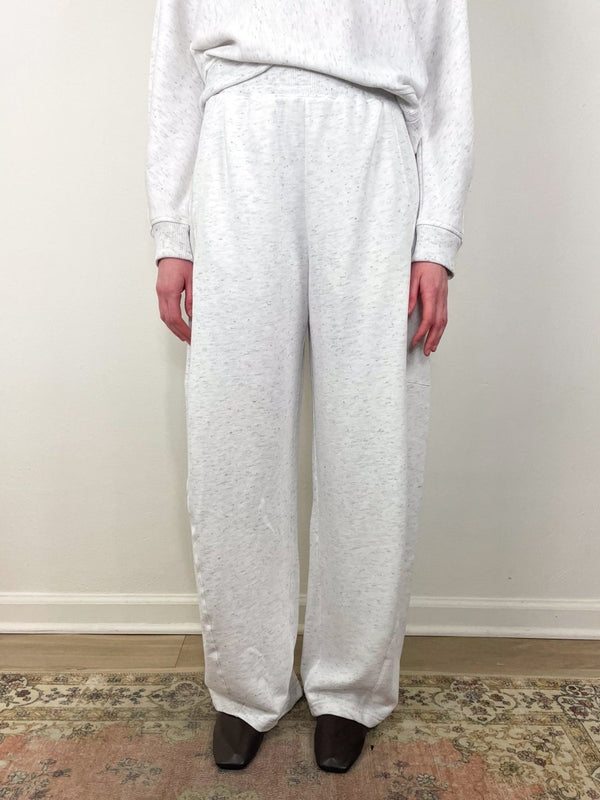 Spring Tweedy Sweatshirting Winslow Pant in White Multi exclusive