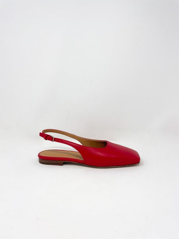 Square Toe Slingback in Flamma - The Shoe Hive