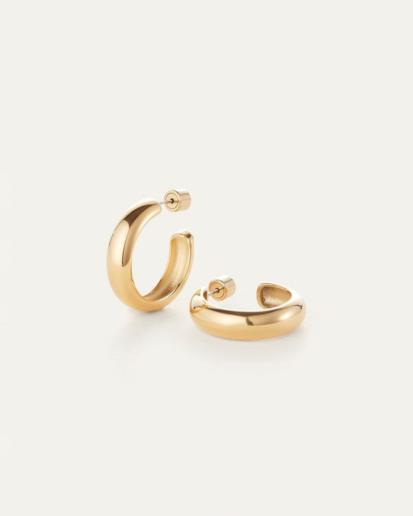 Staple Hoops Medium in Gold - The Shoe Hive