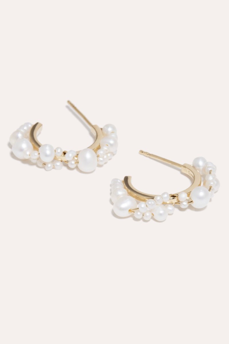 Stratus in Gold w/Fresh Water Pearl - The Shoe Hive