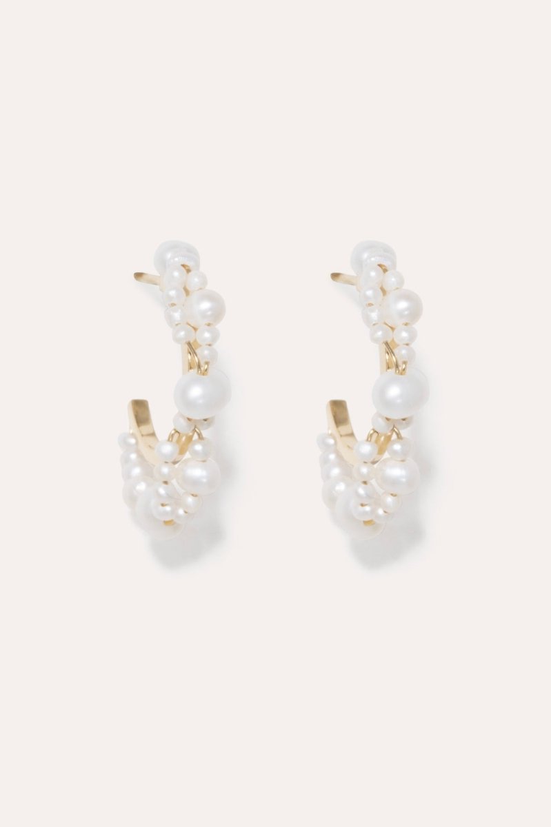 Stratus in Gold w/Fresh Water Pearl - The Shoe Hive