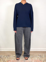Stretch Denim Knit Winslow Pant in Black - The Shoe Hive