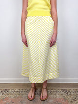 Stripe Maxi Skirt in Sunflower Stripe - The Shoe Hive