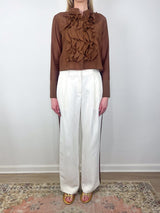 Sully with Tux Stripe in Bone/Mustang - The Shoe Hive